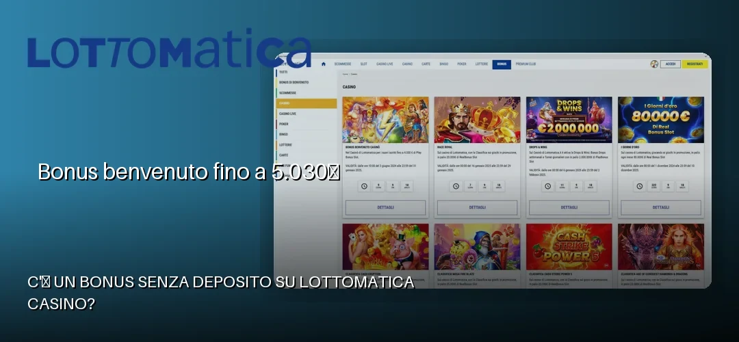 Lottomatica Casino promotional banner