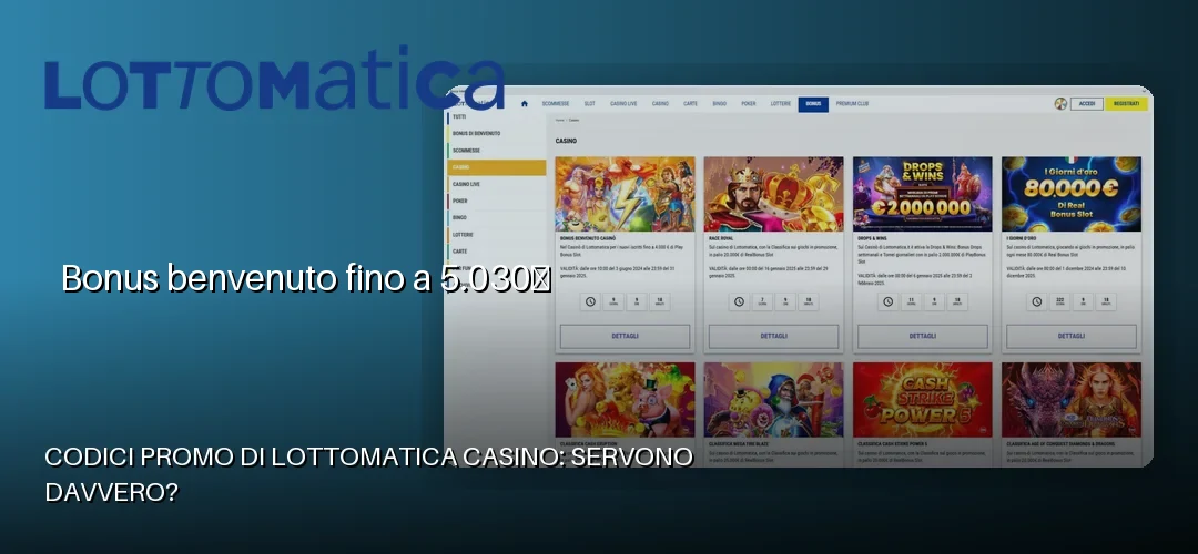 Lottomatica Casino promotional banner